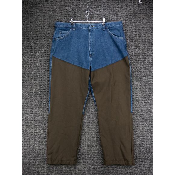 Wrangler Pro Gear Jeans Men 42x30 Blue Brush Guard Upland Briar Hunting Outdoors - Picture 1 of 13